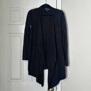 Barefoot Dreams Style 436 Calypso Wrap Cardigan Sweater Size Small/Medium Black